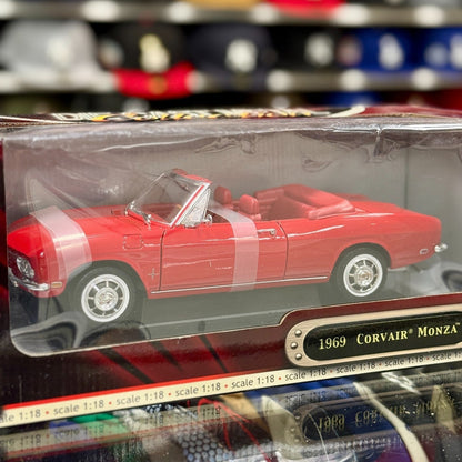 Road Signature 1969 Chevrolet Corvair Monza Convertible Red 1/18 Scale Diecast Model Car | New - Product Image