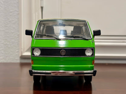 Schuco Volkswagen T3 Bus Green 1/18 Scale Diecast Model Car - Product Image