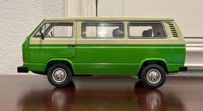 Schuco Volkswagen T3 Bus Green 1/18 Scale Diecast Model Car - Product Image