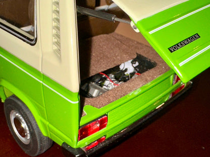 Schuco Volkswagen T3 Bus Green 1/18 Scale Diecast Model Car - Product Image