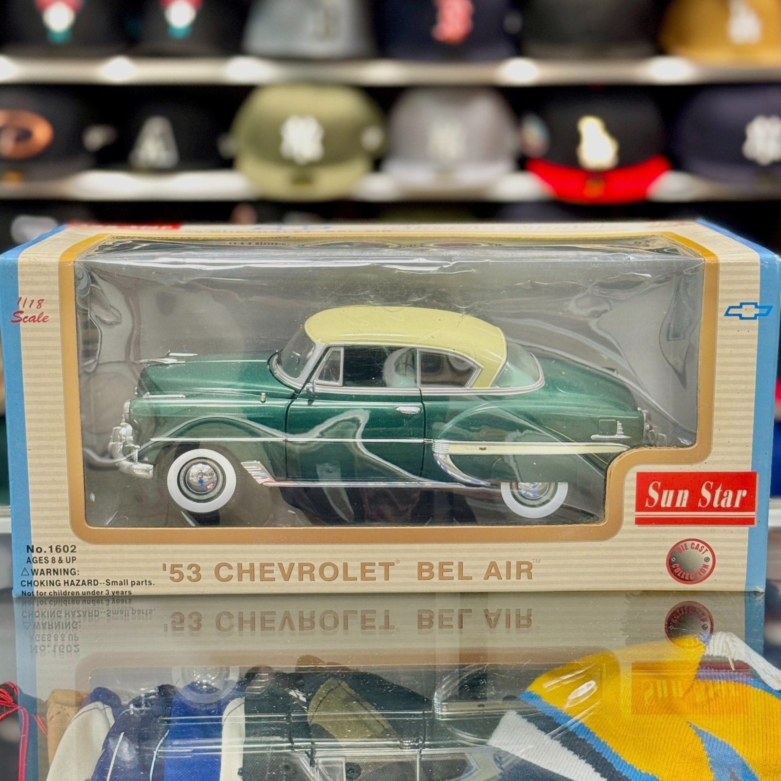 Sun Star 1953 Chevrolet Bel Air Hard Top Green 1/18 Scale Diecast Model Car | New - Product Image