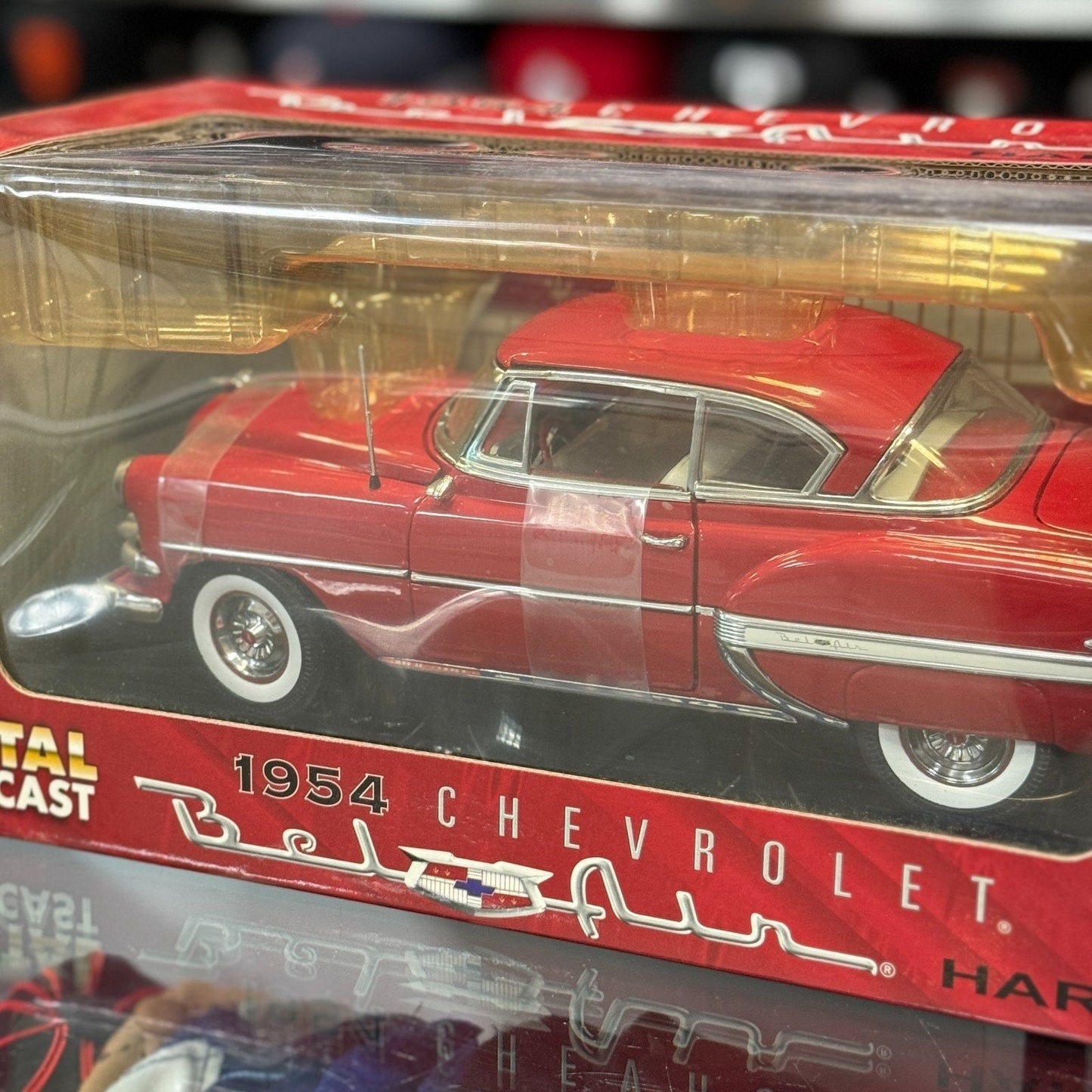 Sun Star 1954 Chevrolet Bel Air Hard Top Red 1/18 Scale Diecast Model Car | New - Product Image