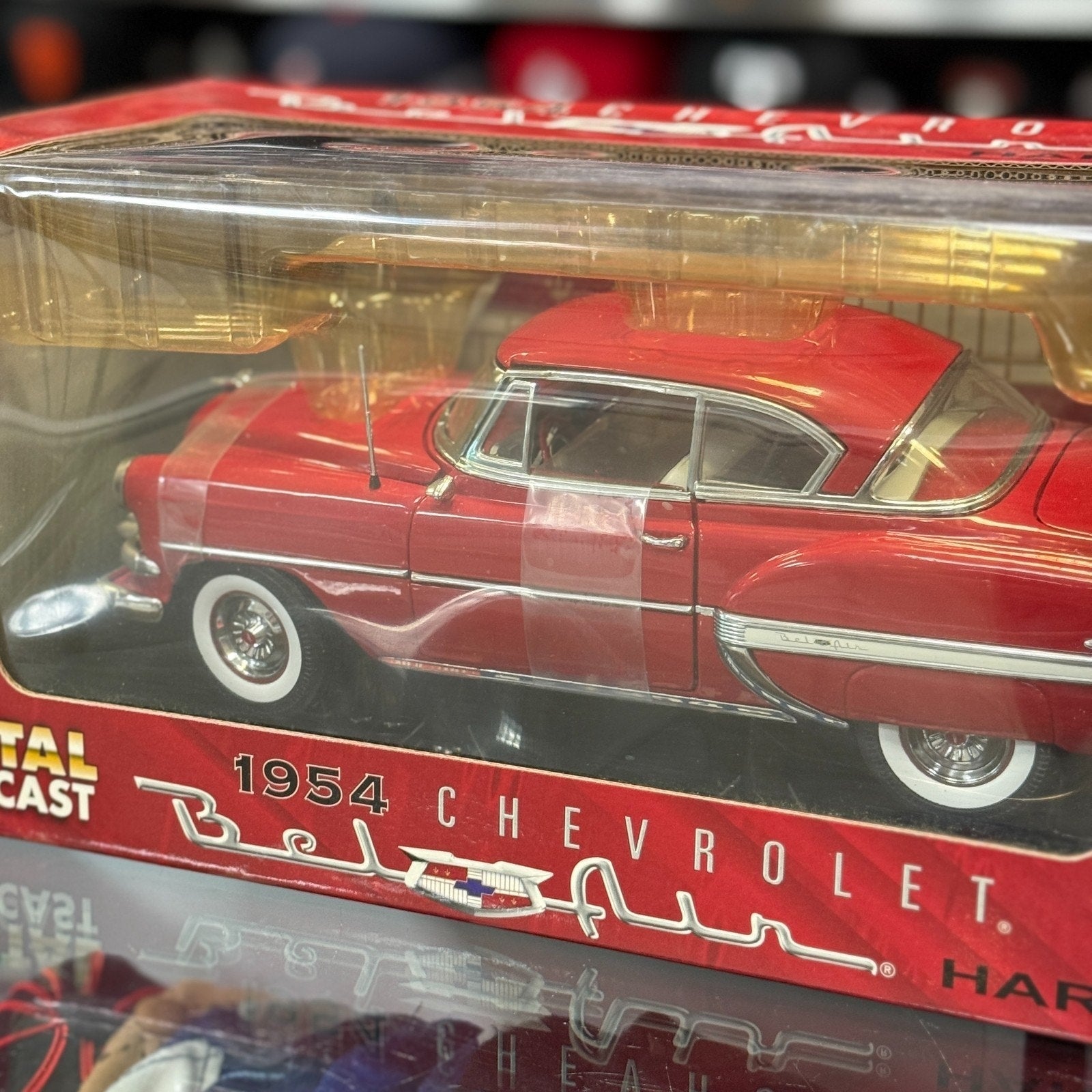 Sun Star 1954 Chevrolet Bel Air Hard Top Red 1/18 Scale Diecast Model Car | New - Product Image