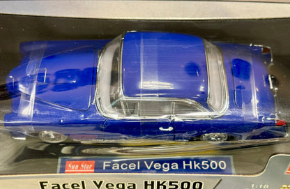 Sun Star Facel Vega Blue 1/18 Scale Diecast Model Car | New - Product Image