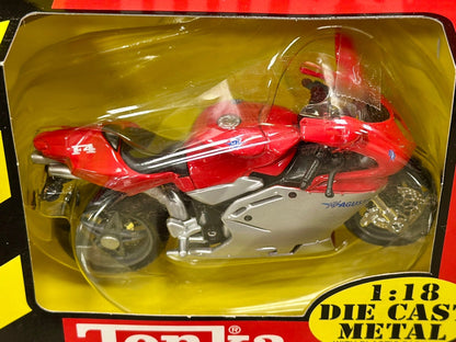 Tonka Augusta F4 Motorcycle 1/18 Scale Model Motorcycle - Product Image
