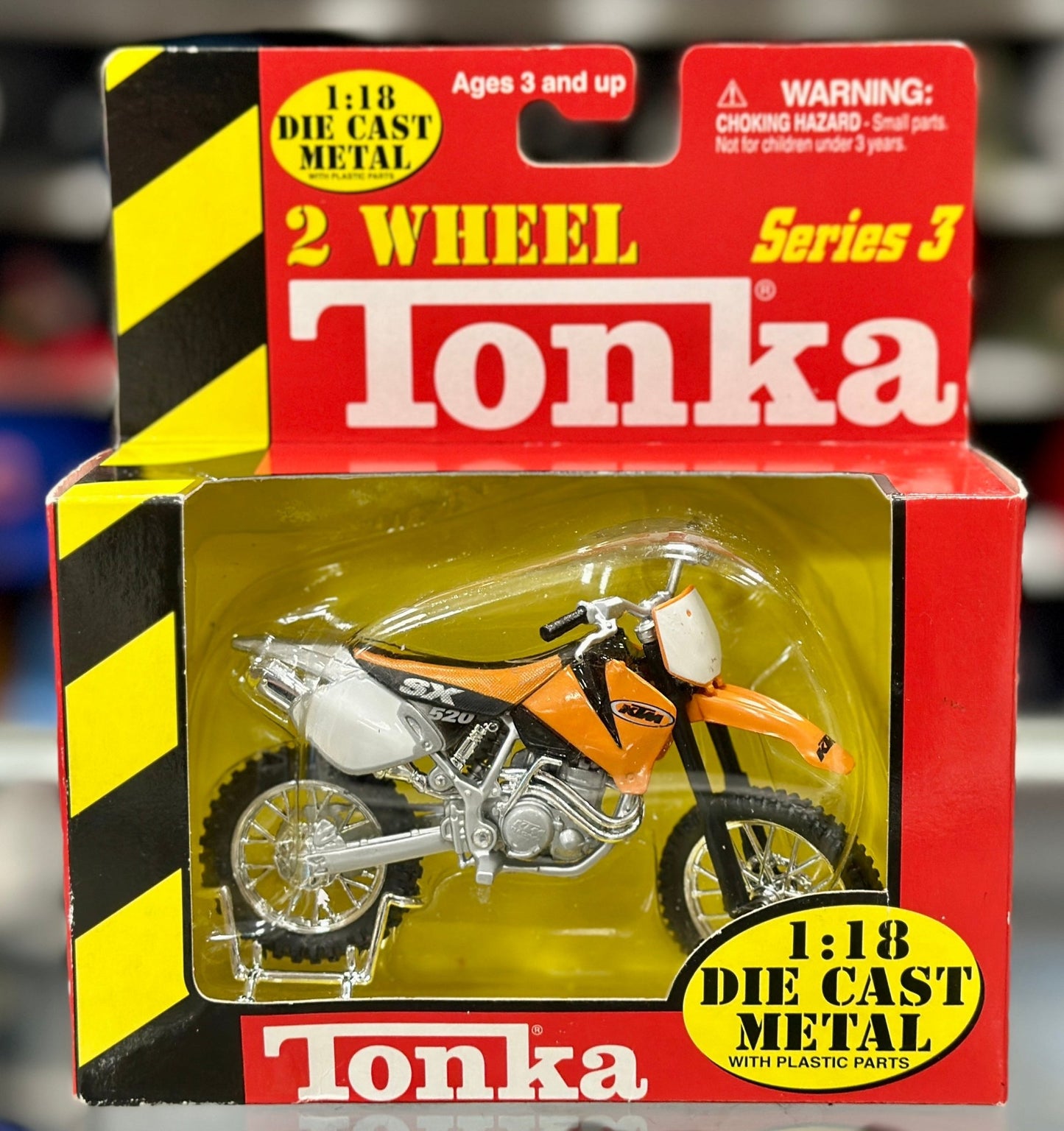 Tonka KTM 520 SX Dirt Bike 1/18 Scale Model Motorcycle - Product Image
