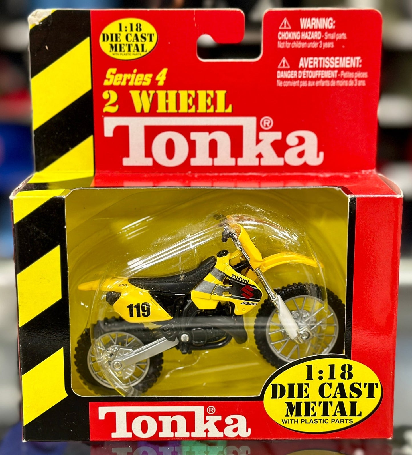 Tonka Suzuki 119 Motorcycle 1/18 Scale Model Motorcycle - Product Image