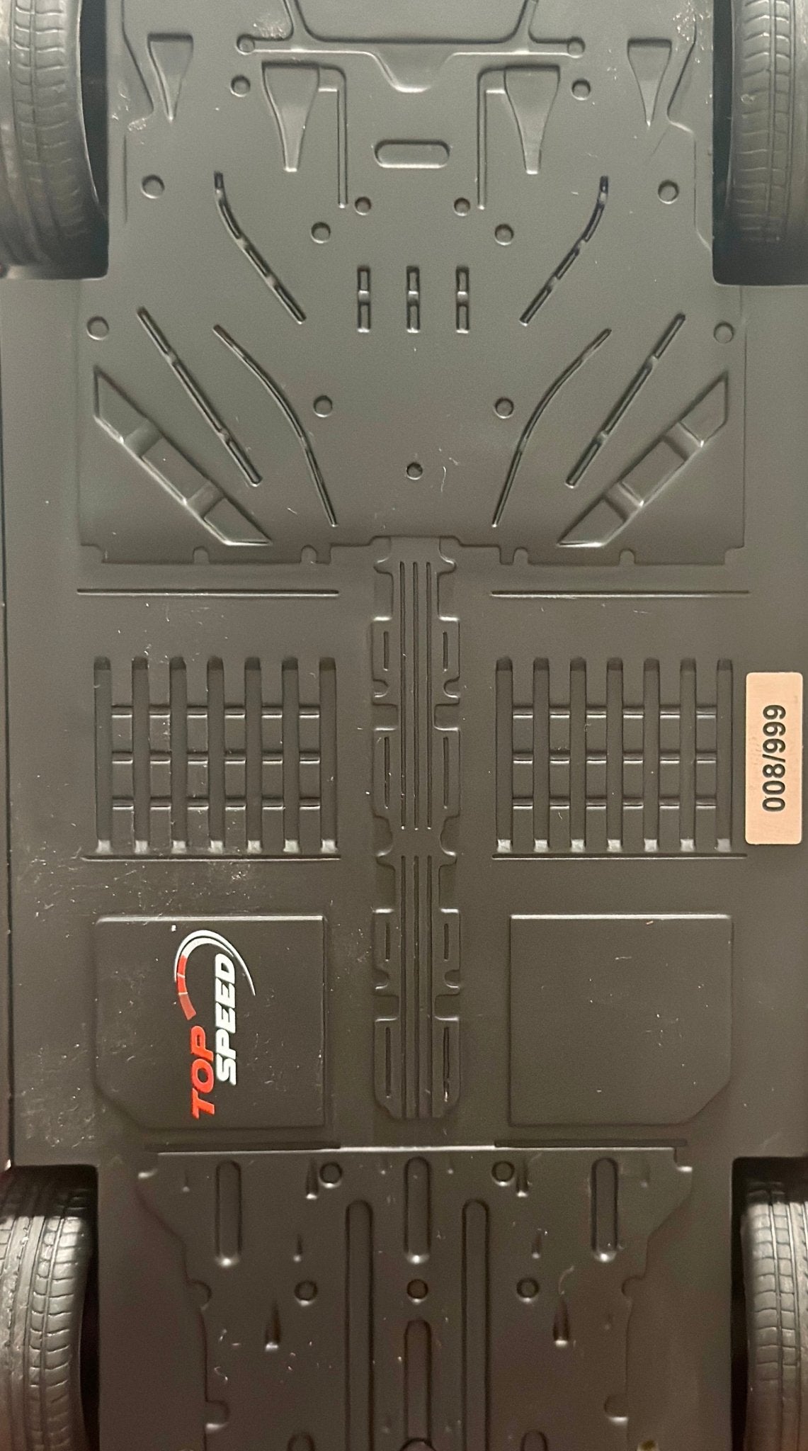 Top Speed Acura NSX '#008/999 Limited Edition' Red 1/18 Scale Resin Model Car | Seperate Side Mirror - Product Image