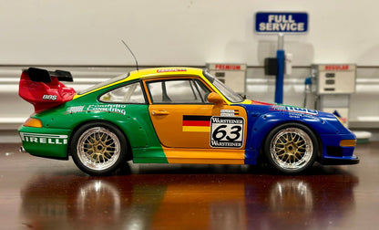 UT Models Porsche 911 993 GT2 '#63 Warsteiner Livery' 1/18 Scale Diecast Model Car | In Box - Product Image