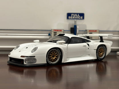 UT Models Porsche 993 GT1 'Street Version' White 1/18 Scale Diecast Model Car - Product Image