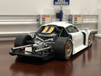 UT Models Porsche 993 GT1 'Street Version' White 1/18 Scale Diecast Model Car - Product Image