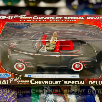 WELLY 1941 Chevrolet Special Deluxe Retro Rod 1/18 Scale Diecast Model Car | Limited Edition - Product Image