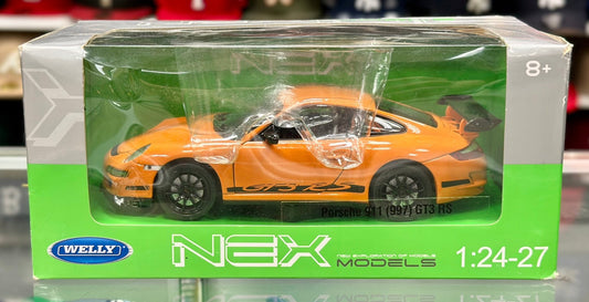 WELLY Porsche 997 GT3 RS Orange 1/24 Scale Diecast Model Car - Product Image
