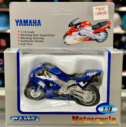 WELLY Yamaha Death-Box 1/18 Scale Model Motorcycle - Product Image
