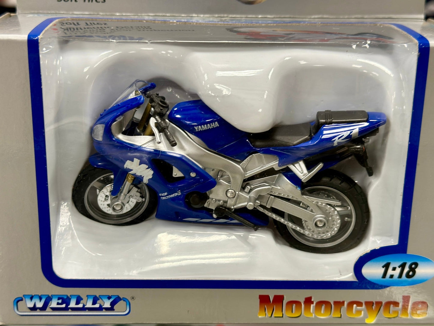WELLY Yamaha Death-Box 1/18 Scale Model Motorcycle - Product Image